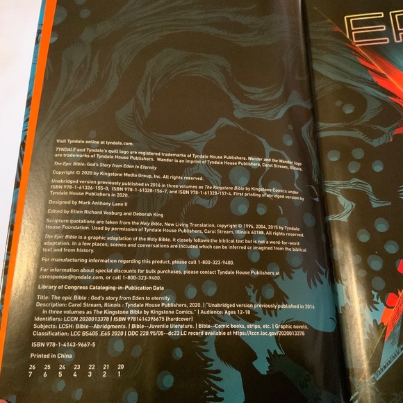 The Epic Bible: Graphic Novel by Marvel & DC Artists- Hardcover, NLT - Picture 3 of 12